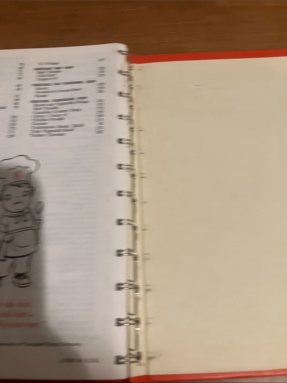 Campbell binding slightly cooking